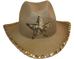 Cappello Sceriffo Beige Con Paiette Cappello Sceriffo Beige Con Paiette
