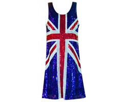 Costume Paillettes Bandiera England Costume Paillettes Bandiera England