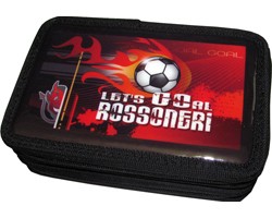 Astuccio Triplo Let'S GOal Rossoneri Astuccio Triplo Let'S GOal Rossoneri